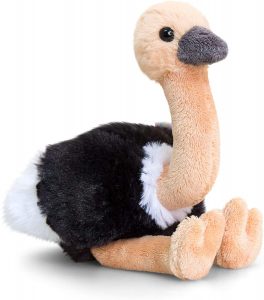 Peluche de Avestruz de Keel Toys de 14 cm - Los mejores peluches de avestruces - Peluches de animales