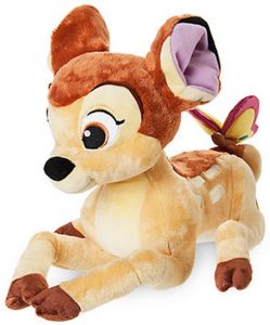 Peluche de Bambi con mariposa de Disney de 27 cm - Los mejores peluches de Bambi - Peluches de Disney