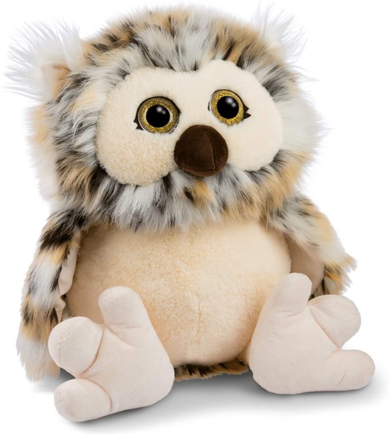 Búho De Peluche Uni-Toys – 17 Cm De Altura, Pájaro Realista Y Suave De Fibra Acrílica, Relleno 100% Reciclado, Ideal Como Juguete O Decoración