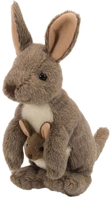 Peluche Canguro Con Bebé 28 Cm – Muñeco De Felpa Suave Y Tierno Para Niños, Ideal Para Abrazar, Decorar Y Regalar En Cumpleaños O Navidad