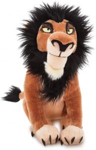 Peluche de Scar del Rey león de Disney de 34 cm - Los mejores peluches del Rey León - Peluches de Disney