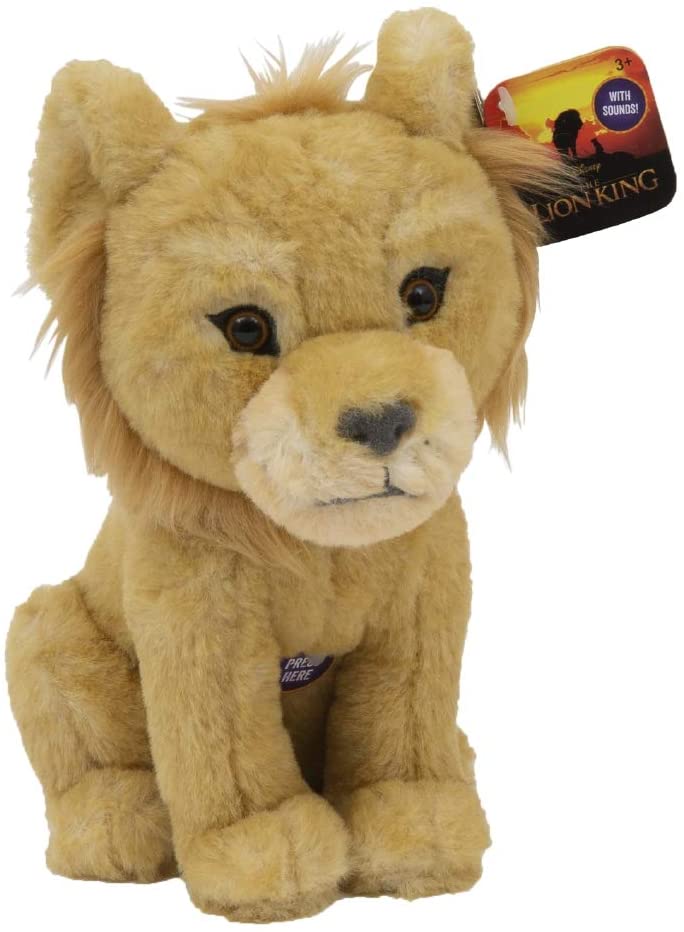 Sonajero De Felpa Rey León – Suave Peluche De Simba De 12 Cm, Con Sonido De Traqueteo, Ideal Para Bebés Desde El Nacimiento