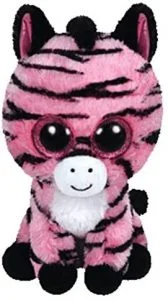 Peluche de cebra rosa de Ty de 23 cm - Los mejores peluches de cebras - Peluches de animales