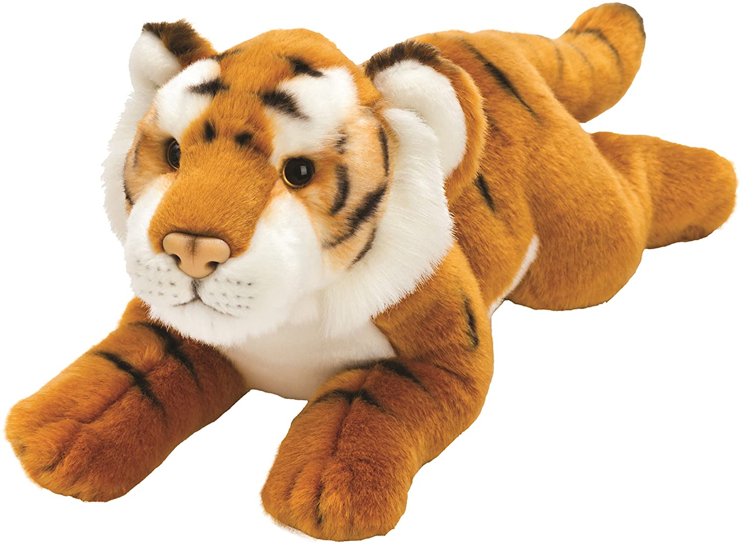 Peluche Tigre N°T305 - Dimensions 25x40 Cm - Occasion En Très Bon état