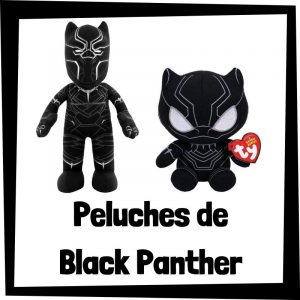 Peluches baratos de Black Panther - Los mejores peluches de panteras - Peluche de Black Panther de Marvel barato de felpa