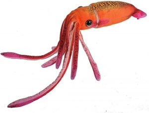 Peluche de Calamar naranja de Wild Republic de 56 cm - Los mejores peluches de calamares - Peluches de animales