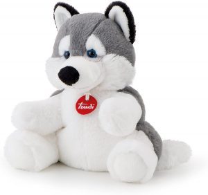 Peluche de Husky de Trudi de 26 cm - Los mejores peluches de huskys- Peluches de perros