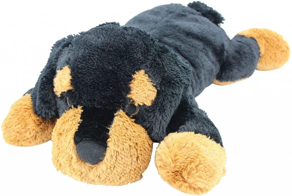 Uni-Toys Peluche Rottweiler Sentado 12 Cm – Perro De Peluche Con Relleno Reciclado Para Coleccionar Y Abrazar