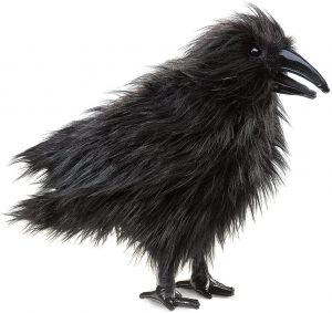 Peluche de cuervo de Folkmanis de 50 cm - Los mejores peluches de cuervos - Peluches de animales