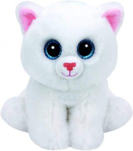 Peluche de gato blanco de Ty de 15 cm - Los mejores peluches de gatos - Peluches de animales