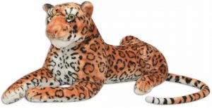 Peluche de leopardo de vidaXL de 80 cm - Los mejores peluches de leopardos - Peluches de animales