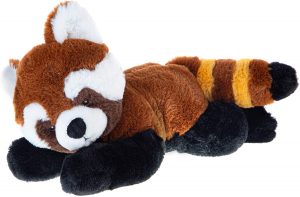 Peluche de oso panda rojo de Wild Republic de 30 cm tumbado - Los mejores peluches de pandas rojos - Peluches de animales
