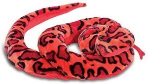 Peluche de serpiente roja de 167 cm de Wild Planet - Los mejores peluches de serpientes - Peluches de animales
