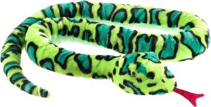 Peluche de serpiente verde de 180 cm de Heunec - Los mejores peluches de serpientes - Peluches de animales