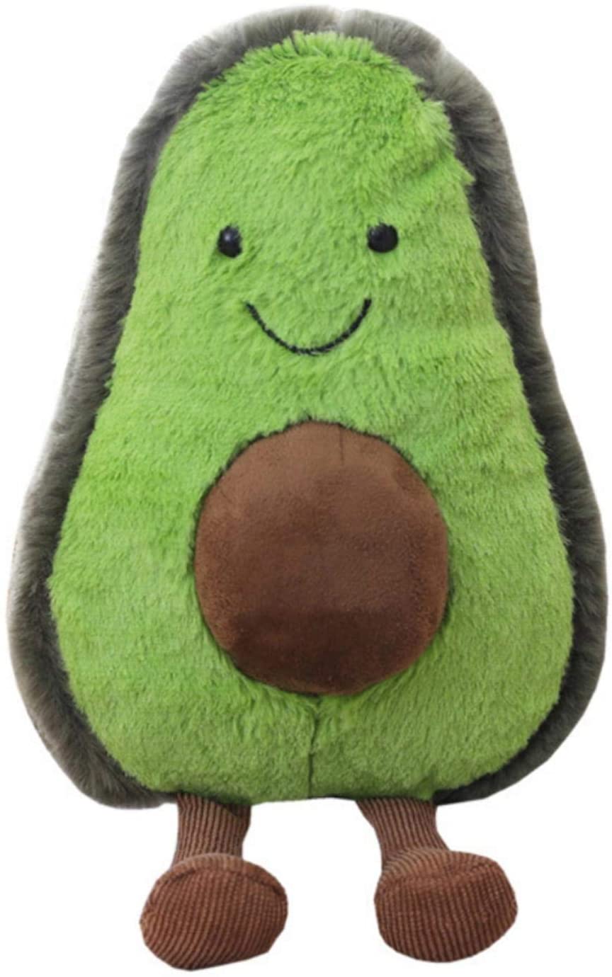 Peluche Aguacate Súper Suave – Cojín De Peluche En 3 Tamaños (23, 35, 45 Cm) – Decoración Y Regalo Para Niños Y Adultos