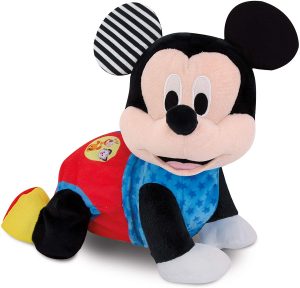 Peluche de Baby Mickey Gateos de Clementoni de 51 cm - Los mejores peluches de Mickey Mouse - Peluches de Disney