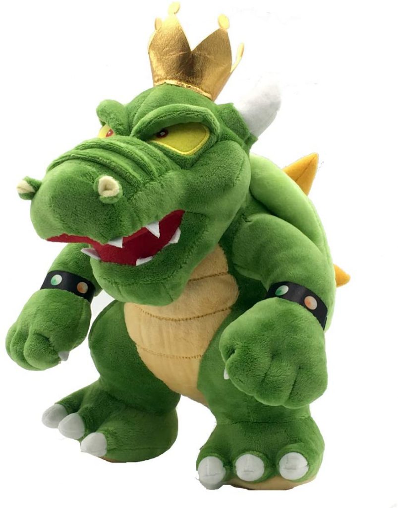 Peluche Super Mario 28 Cm &ndash; Bowser Koopa Da 3D World E Bowser's Fury, Morbido E Imbottito
