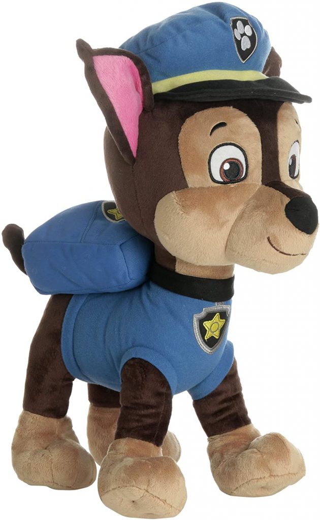 Peluche Chase De La Patrulla Canina – Figura De Pie De 22 Cm, Perro Policía Oficial, Juguete Coleccionable Y Regalo Ideal Para Fans De La Serie