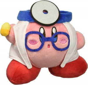 Peluche de Kirby doctor de 15 cm de Nintendo - Los mejores peluches de Kirby - Peluches de personaje de Kirby