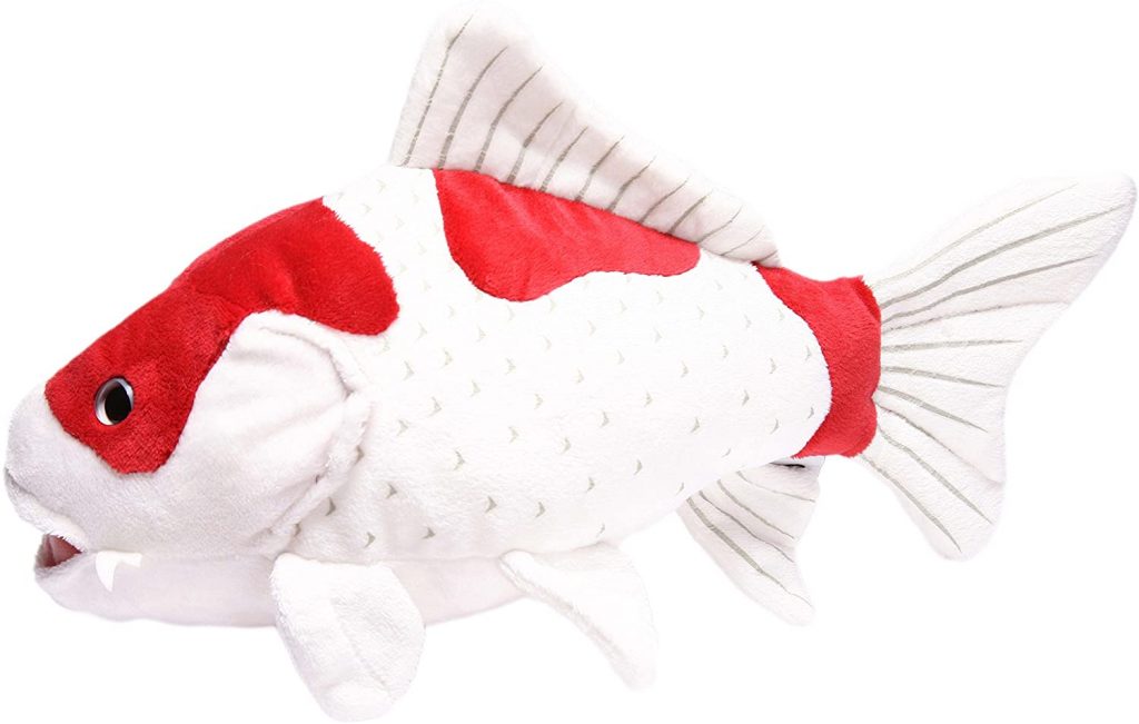 Vettore Del Pesce Di Koi Della Carpa Isolato Su Fondo Bianco Pet