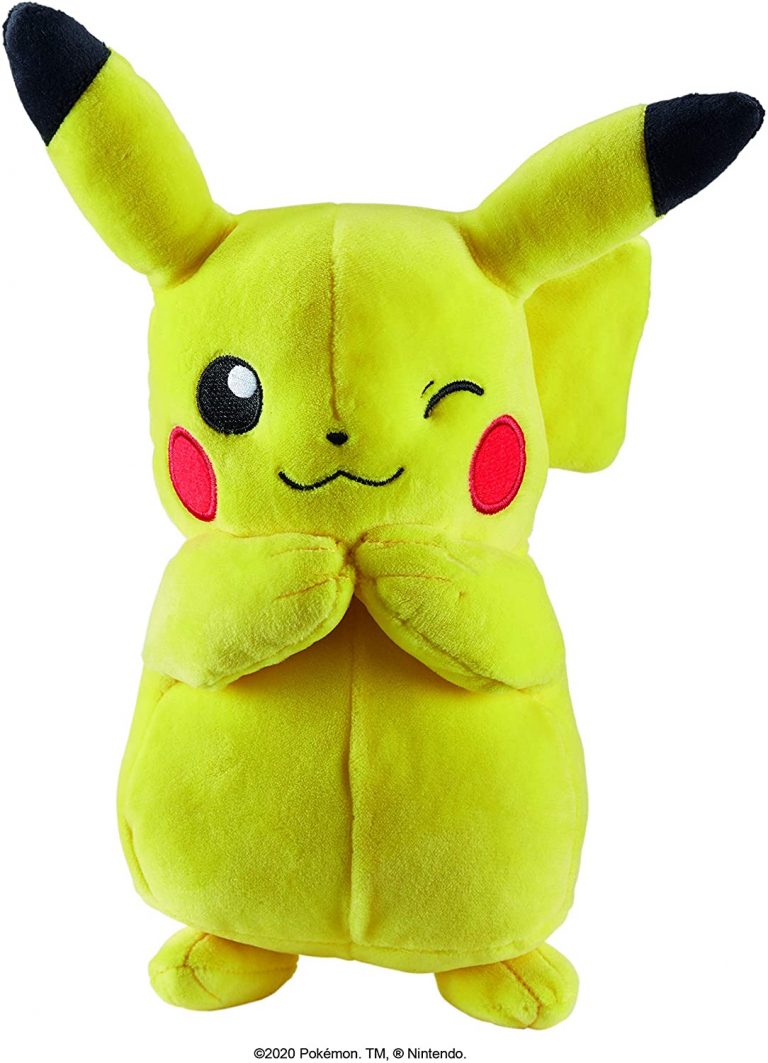 Peluche Oficial De Pikachu Pokémon De 20 Cm | Muñeco De Peluche De Pikachu, Color Amarillo Y Rojo, Material Súper Suave, Para Niños A Partir De 2 Años