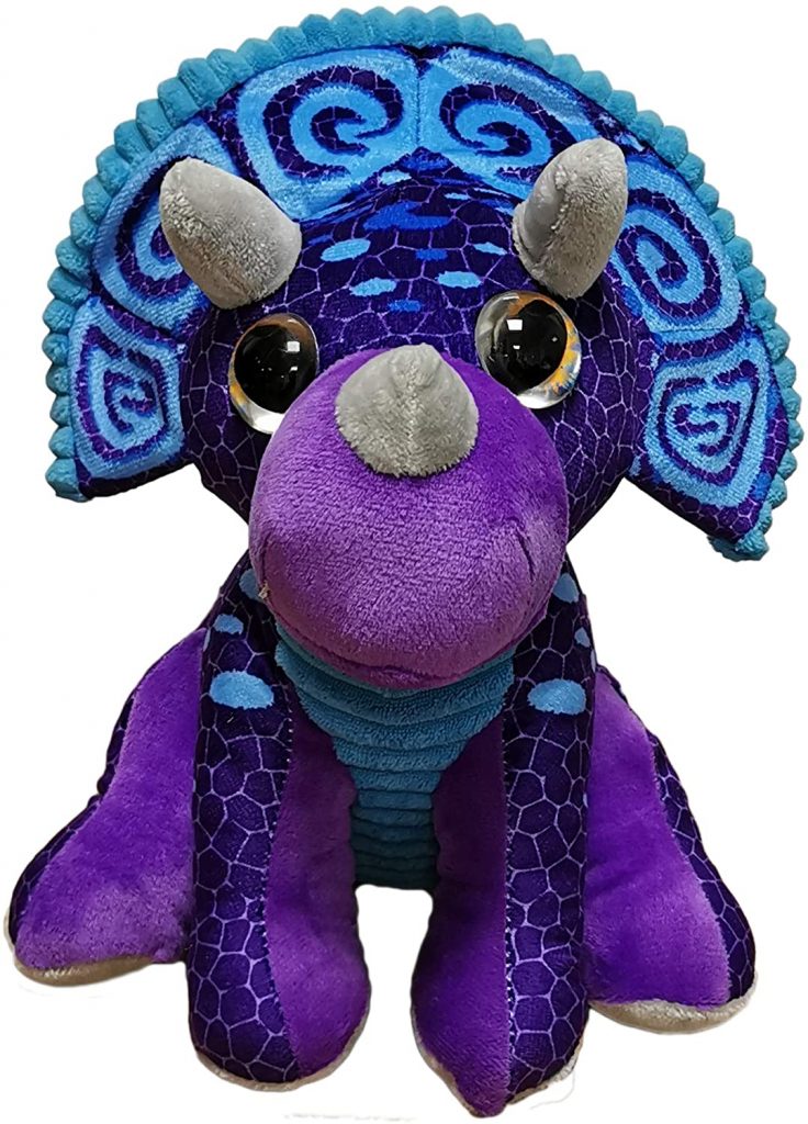 Adopt Me! AME0101-20 cm peluche – triceratops, peluche ufficiale con codice gioco