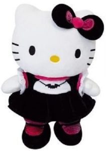Peluche de Hello Kitty GÃ³tica de 27 cm - Los mejores peluches de Hello kitty