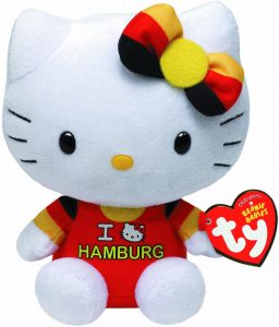 Peluche de Hello Kitty Hamburgo de 17 cm - Los mejores peluches de Hello kitty