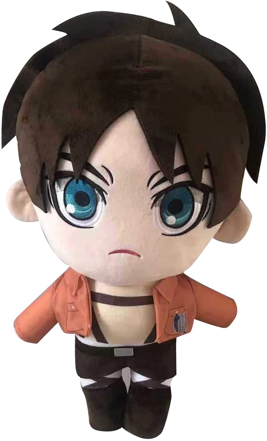 Lot De 8 Oreillers En Peluche Hange Zoe, Eren Jaeger Et Autres Personnages D'anime, 28 Cm, Décoratif Et Pliable