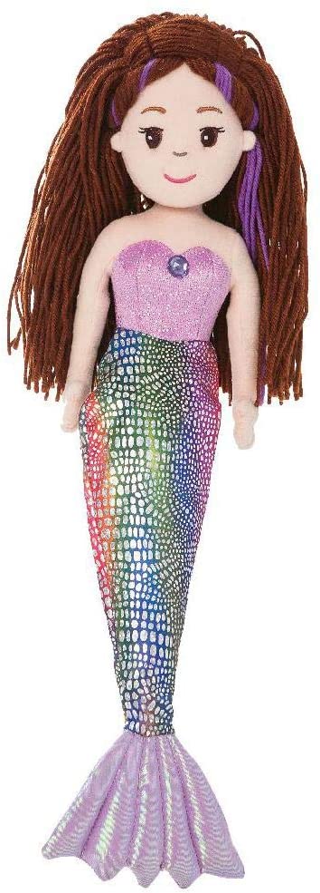 Ty Sea Sequins TY02605 - Peluche De Sirena Brillante Platino (50 Cm), Multicolor
