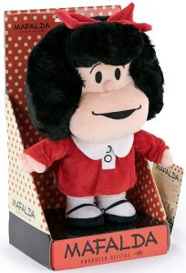 Peluche De Mafalda Rojo De 27 Centímetros