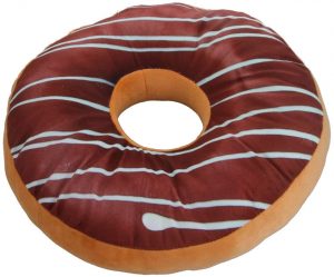 Peluche De Donut Marrón De 40 Cm