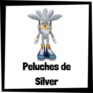Peluches baratos de Silver de Sega - Los mejores peluches de Silver de Sonic - Peluche de Silver barato de felpa